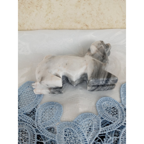 Hand Carved Marble/Onyx Dog Figurine Cocker Spaniel - Picture 7 of 7